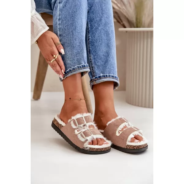  Dámske šľapky BOTO EZILENA 33315 KHAKI 