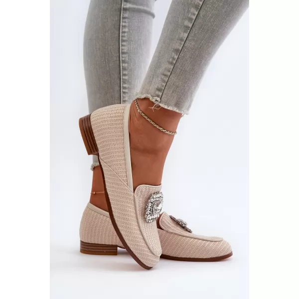  Dámske mokasíny D&A MR38-676 BEIGE 