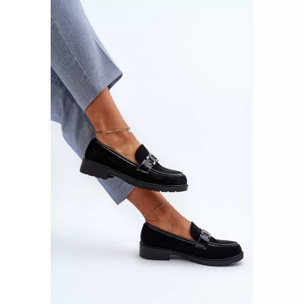  Dámske mokasíny S.BARSKI HY350A BLACK 