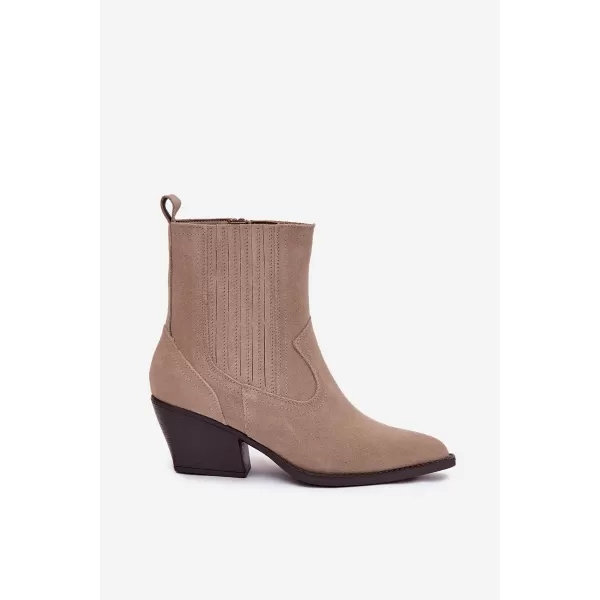  Dámske topánky na podpätku BOTO DYLIRA 40941 BEIGE 