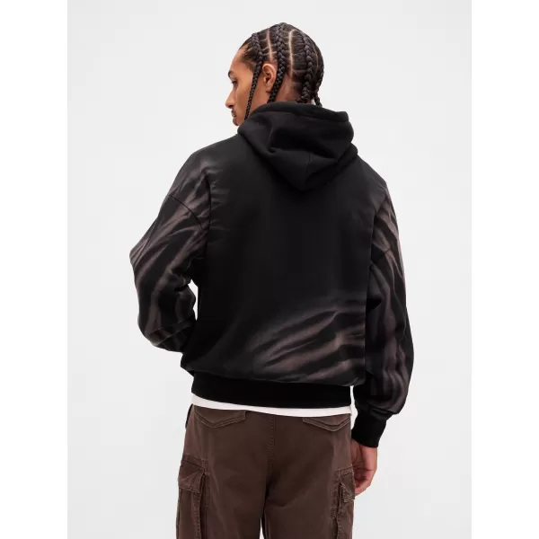  Pánska mikina GAP CORP LOGO HOODIE PULLOVER 851641-01 BLACK 