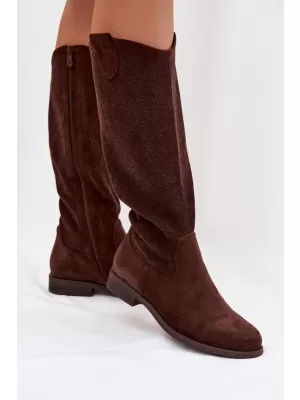 Dámske čižmy S.BARSKI HY61-8022 BROWN
