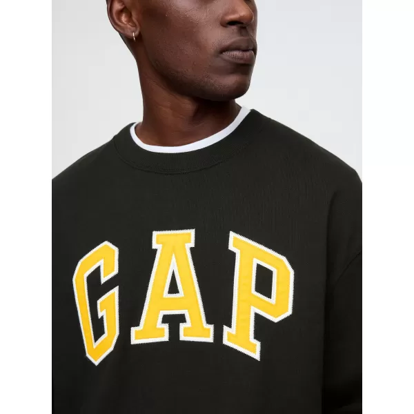  Pánska mikina GAP LOGO CREW SWEATSHIRT 616625-02 TRUE BLACK 
