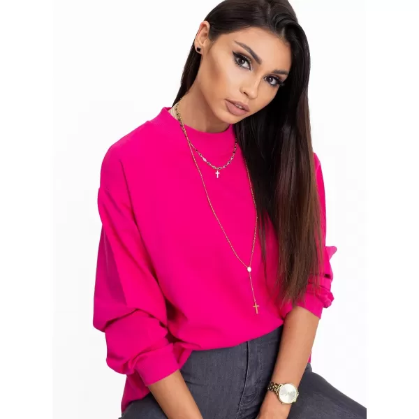  Dámska mikina BASIC FEEL GOOD RV-BL-5185.79P FUCHSIA 