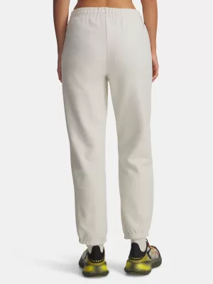 Dámske tepláky UNDER ARMOUR ICON TERRY VARSITY JOGGER 6004858-110 BIELA