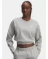 Dámska mikina UNDER ARMOUR UA RIVAL FLEECE PIPED CREW 6007035-011 SIVÁ