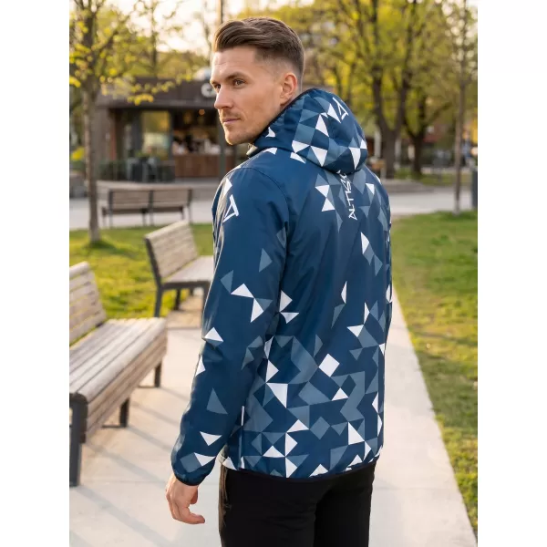  Pánska softshellová bunda premium ALTISPORT VOJ/ALM108JACK01 NÁMORNÁ MODRÁ/BIELA 