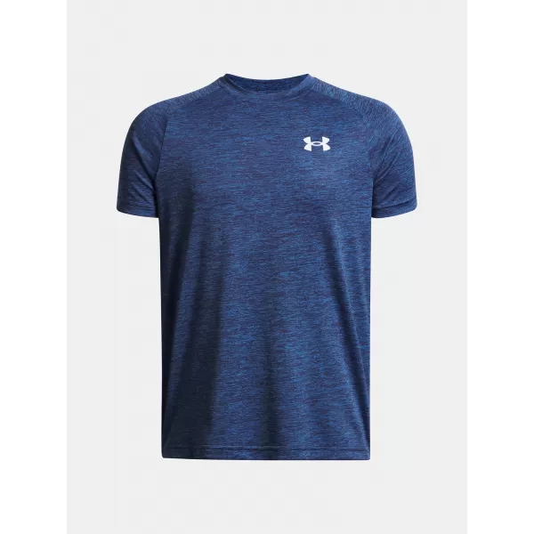  Chlapčenské tričko UNDER ARMOUR UA TECH 2.0 SS 1363284-402 MODRÁ 