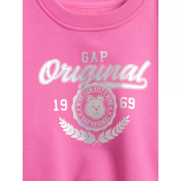  Detská mikina GAP LOGO SWEATSHIRT 816550-03 PHOEBE PINK 