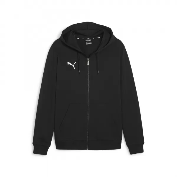  Pánska mikina PUMA TEAMGOAL CASUALS HOODED JACK 658595_03 PUMA BLACK/PUMA WHITE 