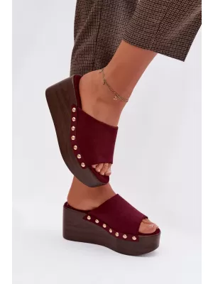 Dámske šľapky BOTO HELIVINA 41629 BURGUNDY