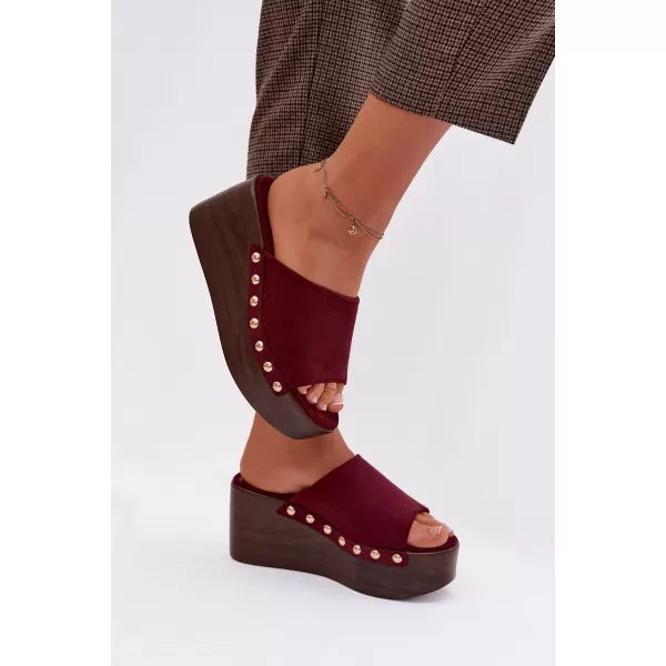  Dámske šľapky BOTO HELIVINA 41629 BURGUNDY 