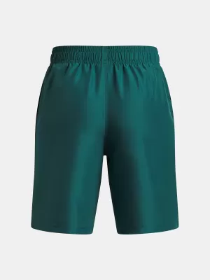 Chlapčenské kraťasy UNDER ARMOUR UA TECH WOVEN WORDMARK SHORT 1383341-338 ZELENÁ