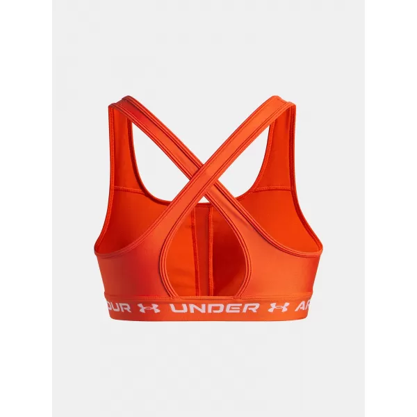  Dámska podprsenka UNDER ARMOUR CROSSBACK MID BRA 1361034-844 ORANŽOVÁ 