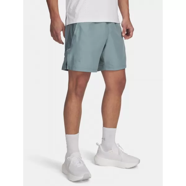  Pánske šortky UNDER ARMOUR UA LAUNCH PRO 2N1 7'' SHORTS 1376831-323 ZELENÁ 
