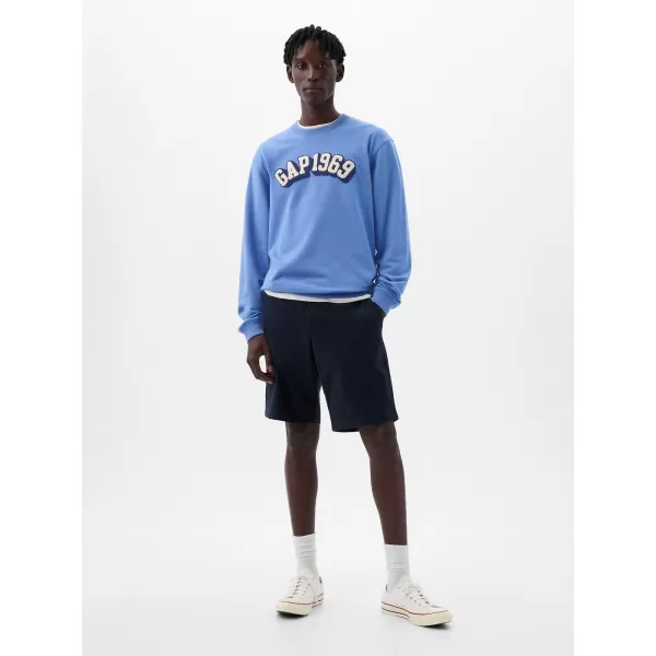  Pánska mikina GAP LOGO CREWNECK SWEATSHIRT 829103-07 CABANA BLUE 