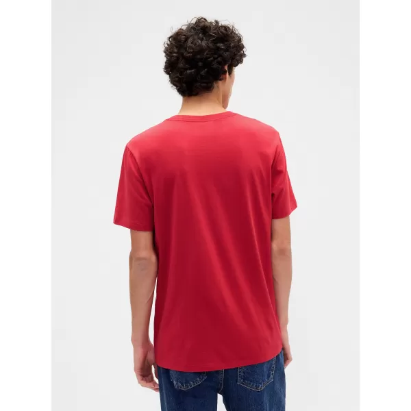  Pánske tričko GAP CLASSIC TEE 842063-65 MODERN RED 