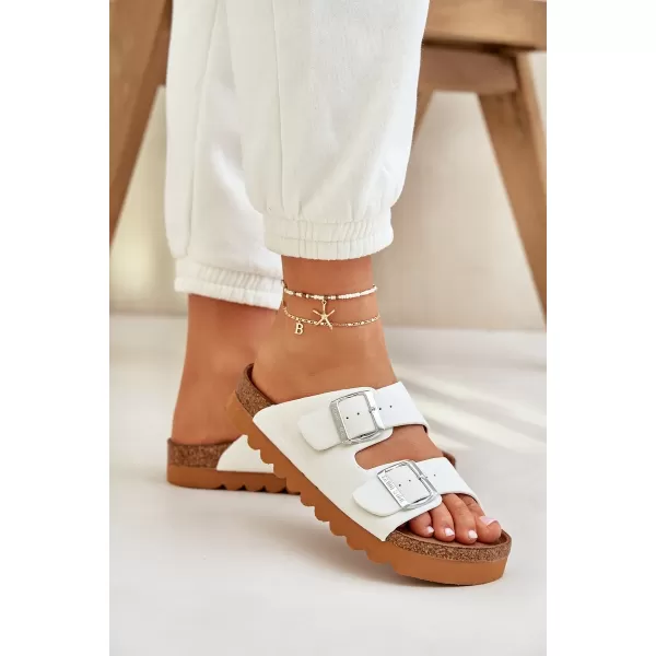  Dámske šľapky BIG STAR LL274480 WHITE Big Star Shoes 