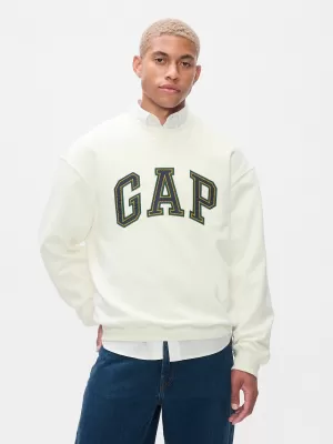 Pánska mikina GAP LOGO CREW SWEATSHIRT 616625-01 NEW OFF WHITE
