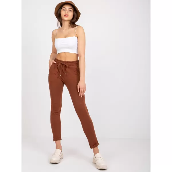  Dámske tepláky BASIC FEEL GOOD RV-DR-3589.07X DARK BROWN 