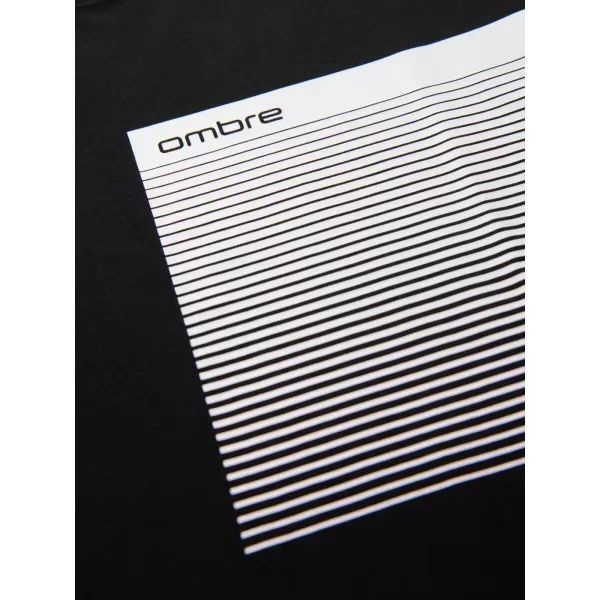  Pánske tričko OMBRE OM-TSPT-0246 ČIERNA 