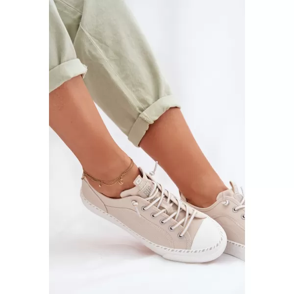  Dámske tenisky BIG STAR TT274387 BEIGE Big Star Shoes 