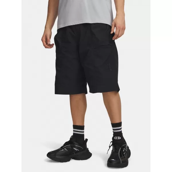  Pánske kraťasy UNDER ARMOUR UA HOOPS WOVEN SHORT 6011096-001 ČIERNA 