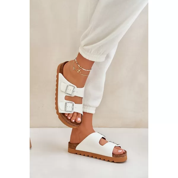  Dámske šľapky BIG STAR LL274480 WHITE Big Star Shoes 