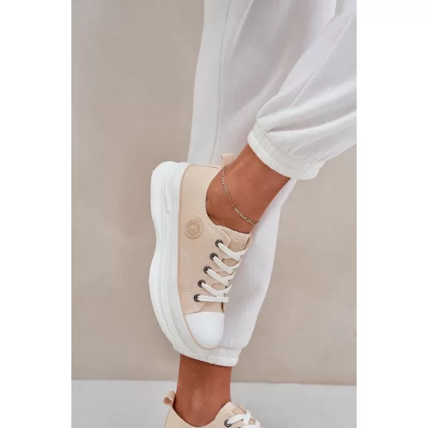  Dámske tenisky BIG STAR NN274127 BEIGE Big Star Shoes 