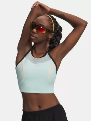 Dámske tielko UNDER ARMOUR UA VELOCITI ELITE CROP TANK 6009499-703 ZELENÁ