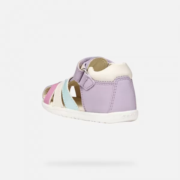  Dievčatá prvé kroky GEOX SANDAL MACCHIA B254WB08502C8888 FIALOVÁ 