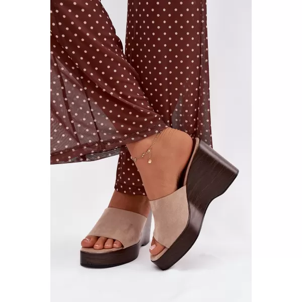  Dámske šľapky BOTO RAVELIA 41346 KHAKI 