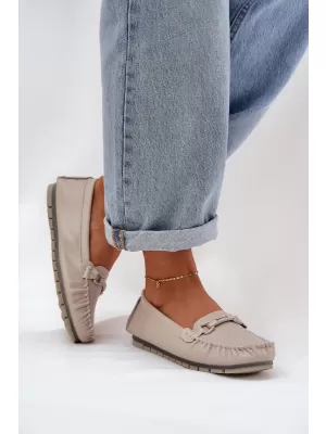 Dámske mokasíny S.BARSKI LR51-547 BEIGE
