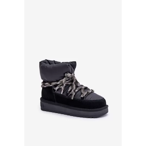  Dámske snehule D.FRANKLIN DFSH375003 BLACK 