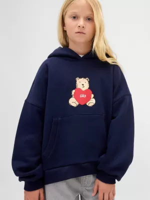 Detská mikina GAP LOGO HOODIE PULLOVER 847141-01 NAVY UNIFORM