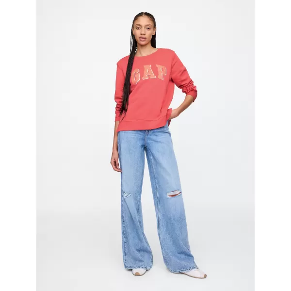  Dámska mikina GAP LOGO CREWNECK SWEATSHIRT 744529-02 WATERMELON ICE 