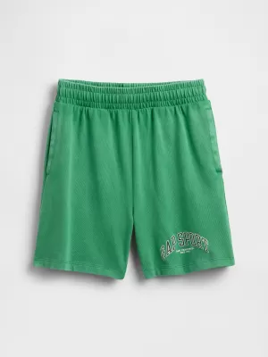 Detské kraťasy GAP LOGO SWEATSHORTS 782454-00 GALLANT GREEN
