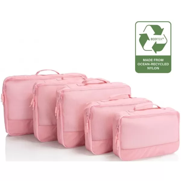  Kufor HEYS Ecotex Packing Cube 5 Pc Set PINK SAND 