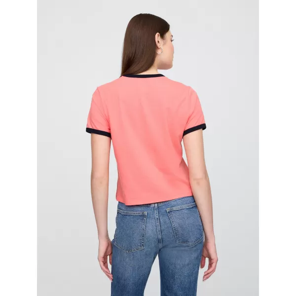  Dámske tričko GAP LOGO TEE 781556-02 NEÓN BLAZING PINK 