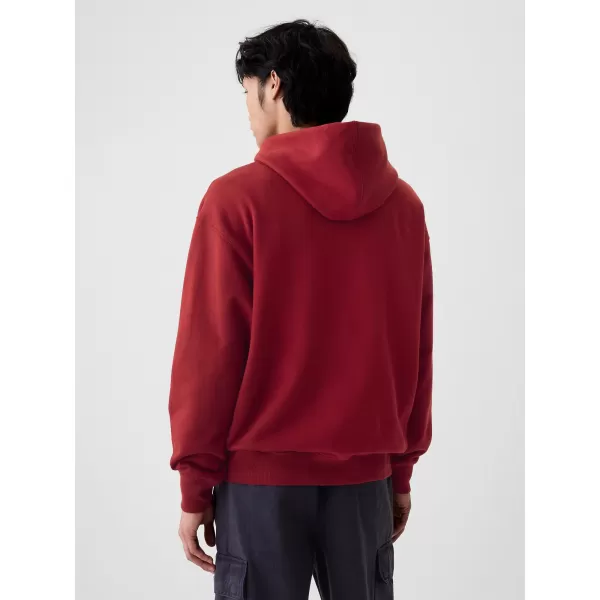 Pánska mikina GAP ATHLETIC ARCH PULLOVER HOODIE 534173-00 JAPONSKÁ MAPLE 