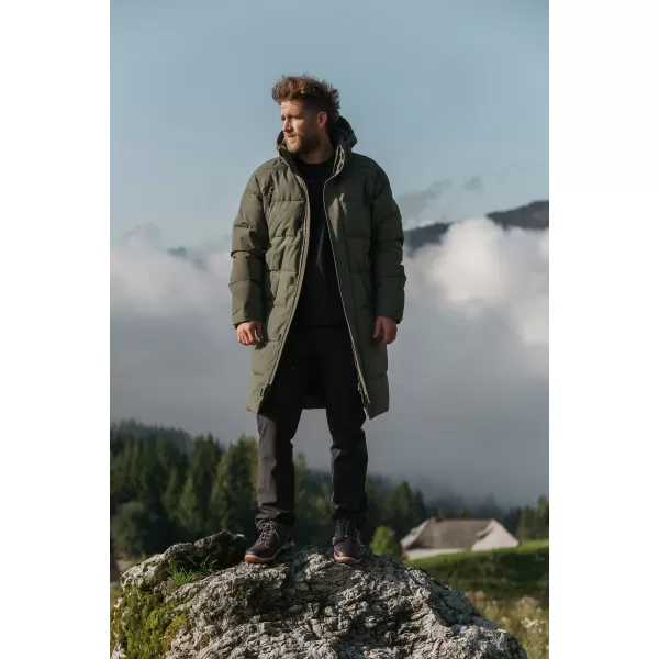 Pánsky zimný kabát NORDBLANC LOOM NBWJM8255 ARMÁDNA ZELENÁ 