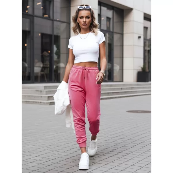  Dámske nohavice DSTREET UY2839 RUŽOVÁ 