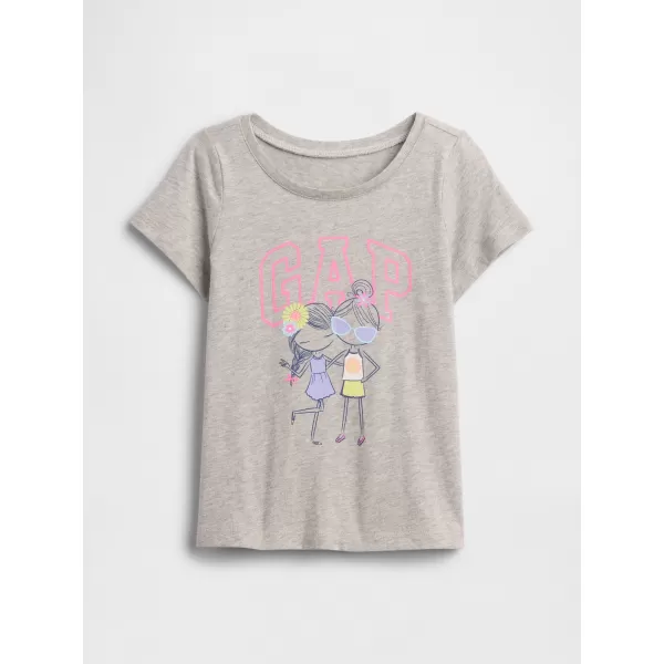  Detské tričko GAP LOGO TEE 768901-03 HEATHER GREY 