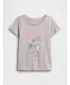 Detské tričko GAP LOGO TEE 768901-03 HEATHER GREY
