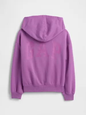 Detská mikina GAP HIGH LOW HOODIE PULLOVER 862110-01 CATTLEYA ORCHID