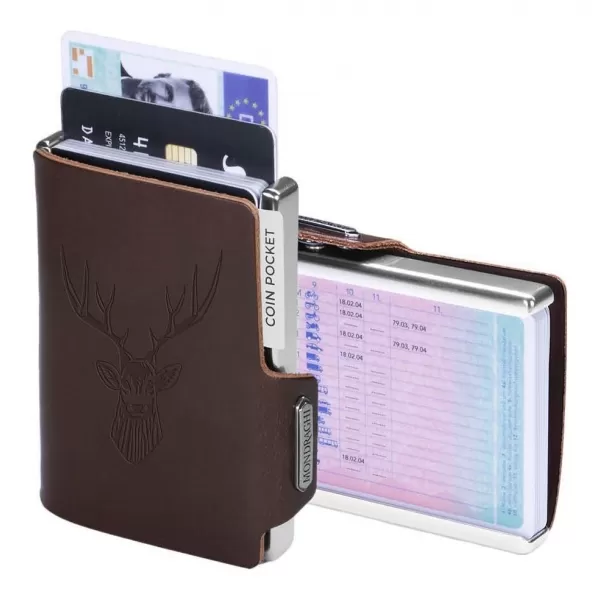 Peňaženka MONDRAGHI Silhouette Classic Deer BROWN 