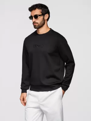 Pánska mikina OMBRE OM-SNBC-0199 BLACK