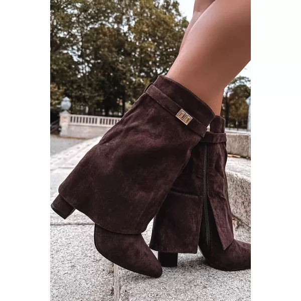  Dámske čižmy BOTO LUVIELLE 40201 BROWN 
