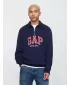 Pánska mikina GAP POLO HALF ZIP SWEATSHIRT 744734-01 NAVY UNIFORM