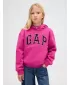 Detská mikina GAP LOGO HOODIE PULLOVER 843868-03 BRIGHT FUCHSIA